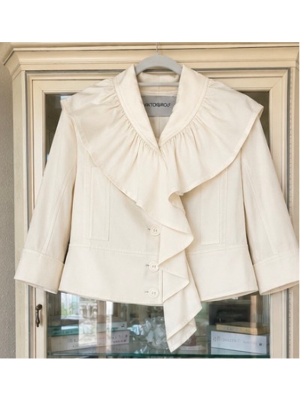 Viktor & Rolf Ruffled Blazer Jacket,Ivory , Size S FairyCore - Picture 3 of 7